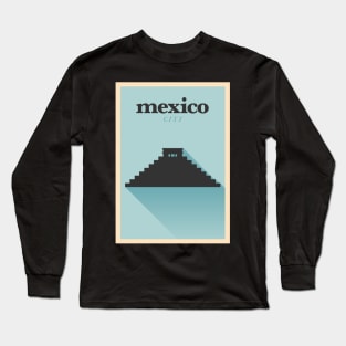 Mexico Poster Design Long Sleeve T-Shirt